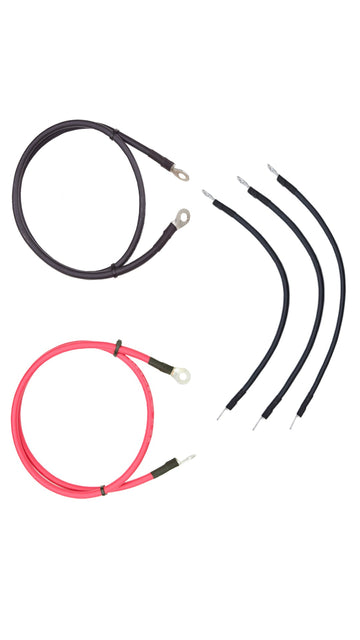 25 SQMM Battery Wire 48V Designed for Hybrid Inverters (for 4 Lead Acid Batteries) (Set of 5 Wires)