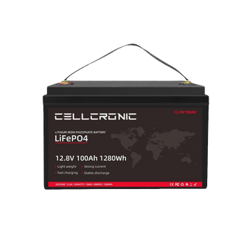 Cellcronic 12V-100Ah-1280Wh LiFePo4 Battery