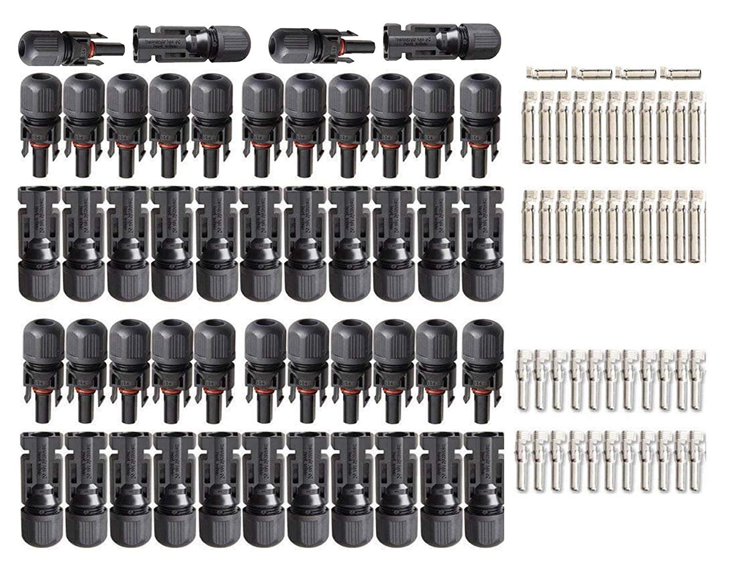 MC4 Wire Connector for Solar Panels (Set of 50 Pairs)